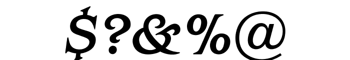 OPTIBarMay-MediumItalic Font OTHER CHARS