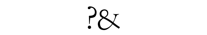 OPTIBauerText-Initials Font OTHER CHARS