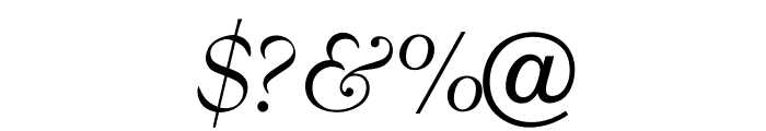 OPTIBenjieModern-Italic Font OTHER CHARS