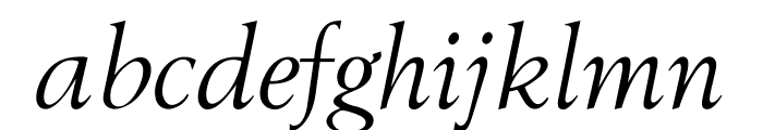 OPTIBerling-ItalicAgency Font LOWERCASE