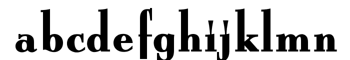 OPTIBurley-Bold Font LOWERCASE