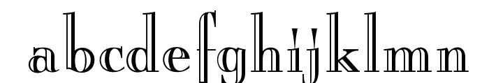 OPTIBurley Font LOWERCASE