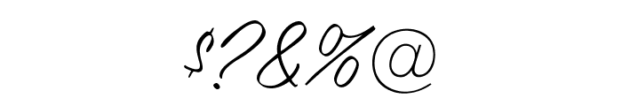 OPTICandid-Ballpoint Font OTHER CHARS