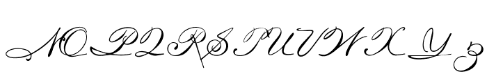 OPTICarmella-HandScript Font UPPERCASE
