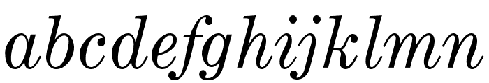 OPTICenturyExpandedTwo-Italic Font LOWERCASE