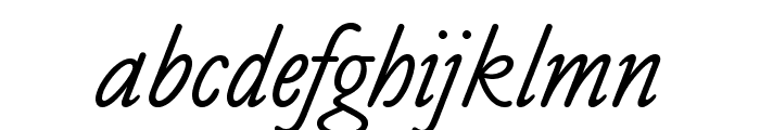OPTICookeSans-Italic Font LOWERCASE