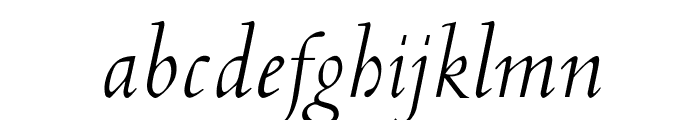 OPTICubaLibre-Italic Font LOWERCASE