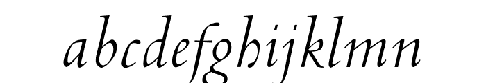 OPTICubaLibreTwo-Italic Font LOWERCASE
