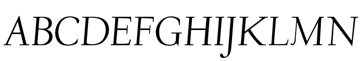OPTIDeligne-Italic Font UPPERCASE