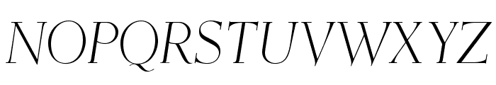 OPTIEisen-LightItalic Font UPPERCASE