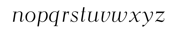 OPTIEisen-LightItalic Font LOWERCASE