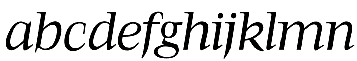OPTIFavrileRegular-Italic Font LOWERCASE