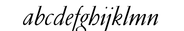 OPTIGaramondLight-Italic Font LOWERCASE