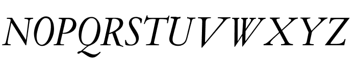 OPTIGaramondOld-Italic Font UPPERCASE