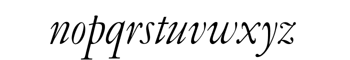 OPTIGaramondOld-Italic Font LOWERCASE