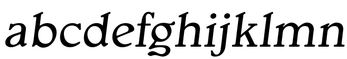 OPTIGargoyle-Italic Font LOWERCASE