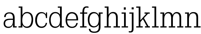 OPTIGleam-Light Font LOWERCASE