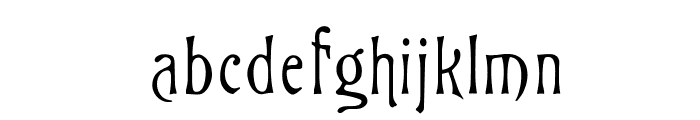 OPTIGlorietta Font LOWERCASE