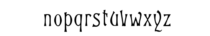 OPTIGlorietta Font LOWERCASE