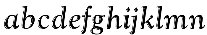 OPTIGoudyHandTooled-Italic Font LOWERCASE