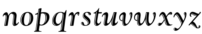 OPTIGoudyHandTooled-Italic Font LOWERCASE