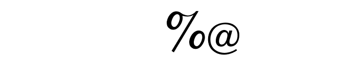 OPTIGreekEquation Font OTHER CHARS