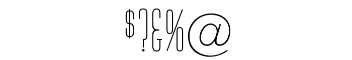 OPTIHuxley-Vertical Font OTHER CHARS