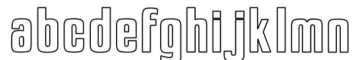 OPTIJaffaGothicBold-Outline Font LOWERCASE
