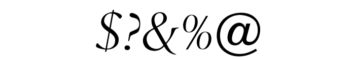 OPTILondon-Italic Font OTHER CHARS