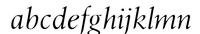 OPTILondon-Italic Font LOWERCASE