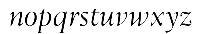 OPTILondon-Italic Font LOWERCASE