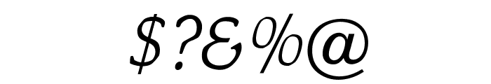 OPTIMagnaCarta-Italic Font OTHER CHARS