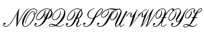 OPTIOriginal-Script Font UPPERCASE