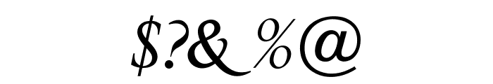 OPTIPapong-Italic Font OTHER CHARS
