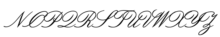 OPTIVenetian-Script Font UPPERCASE