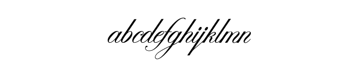 OPTIZepplin-Script Font LOWERCASE