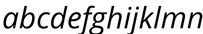 Open Sans Italic Font LOWERCASE