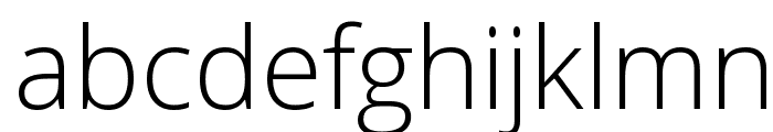 Open Sans Light Font LOWERCASE