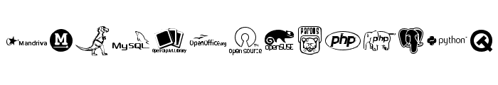 OpenLogos Font LOWERCASE