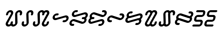 Ophidian Bold Italic Font UPPERCASE