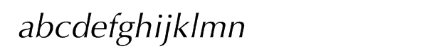 Optima® Pro Cyrillic Oblique Font LOWERCASE