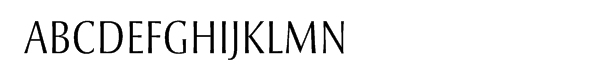 Optima novaÂ® Condensed Light Font UPPERCASE