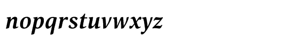 Orbi Std Multilingual Bold Italic Font LOWERCASE