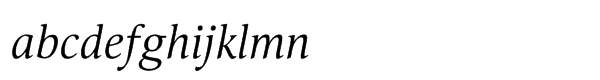 Orbi Std Multilingual Italic Font LOWERCASE