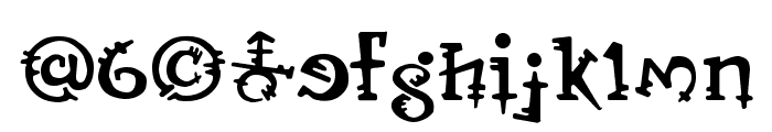 Orbus Bjorkus Font LOWERCASE