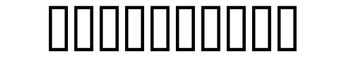 OrientOne Font OTHER CHARS