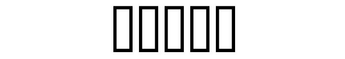 OrientOne Font OTHER CHARS