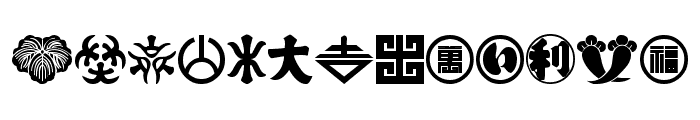 Oriental Icons Font LOWERCASE