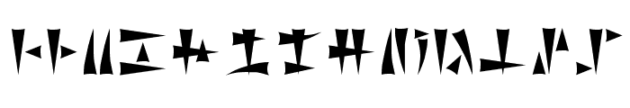 Ork Glyphs Font LOWERCASE