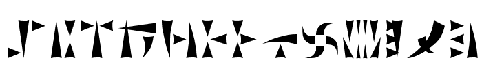 Ork Glyphs Font LOWERCASE
